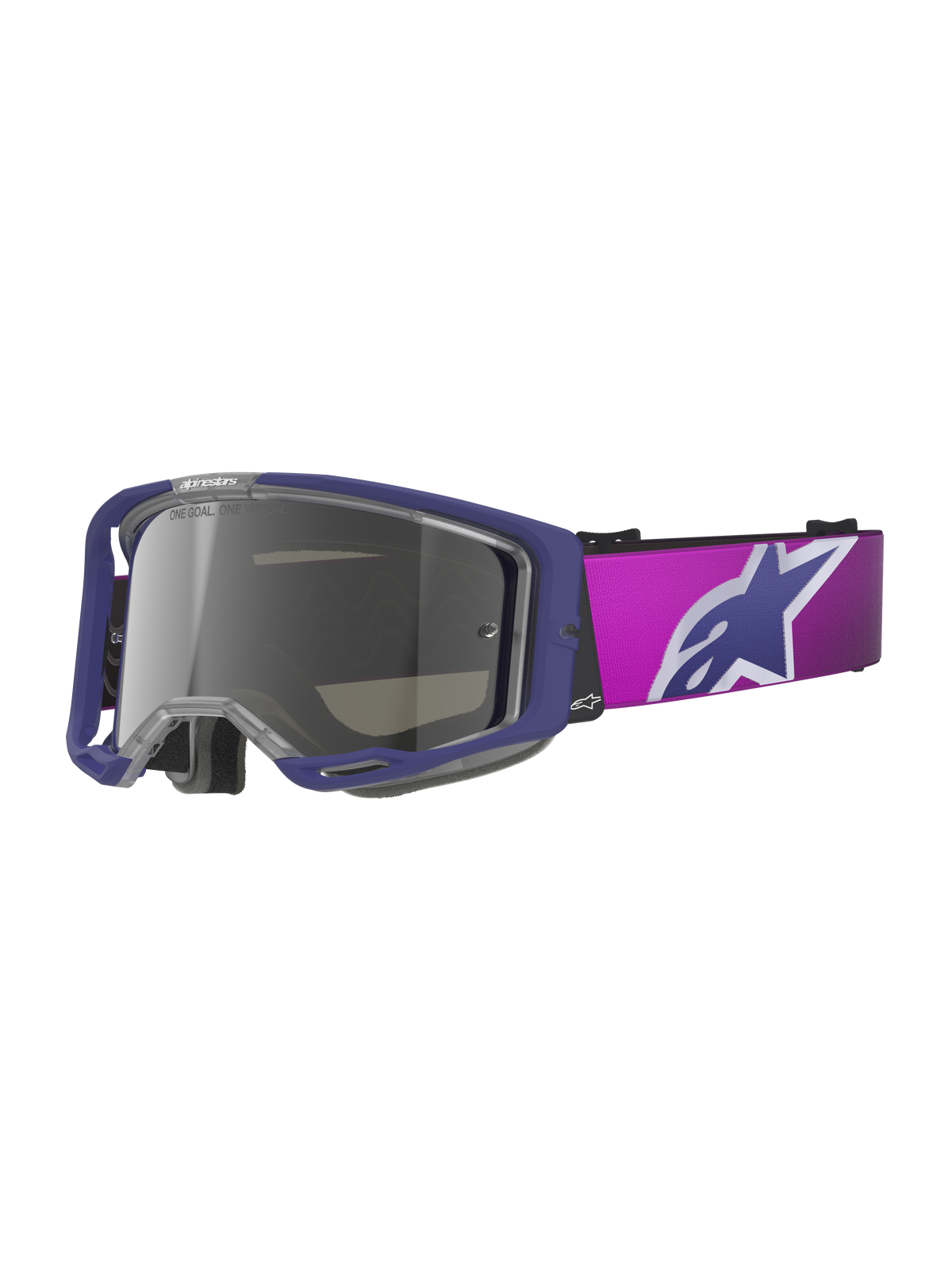 Alpinestars Vision 8 Corp Goggles - Purple Light/Gray Mirro/Silver