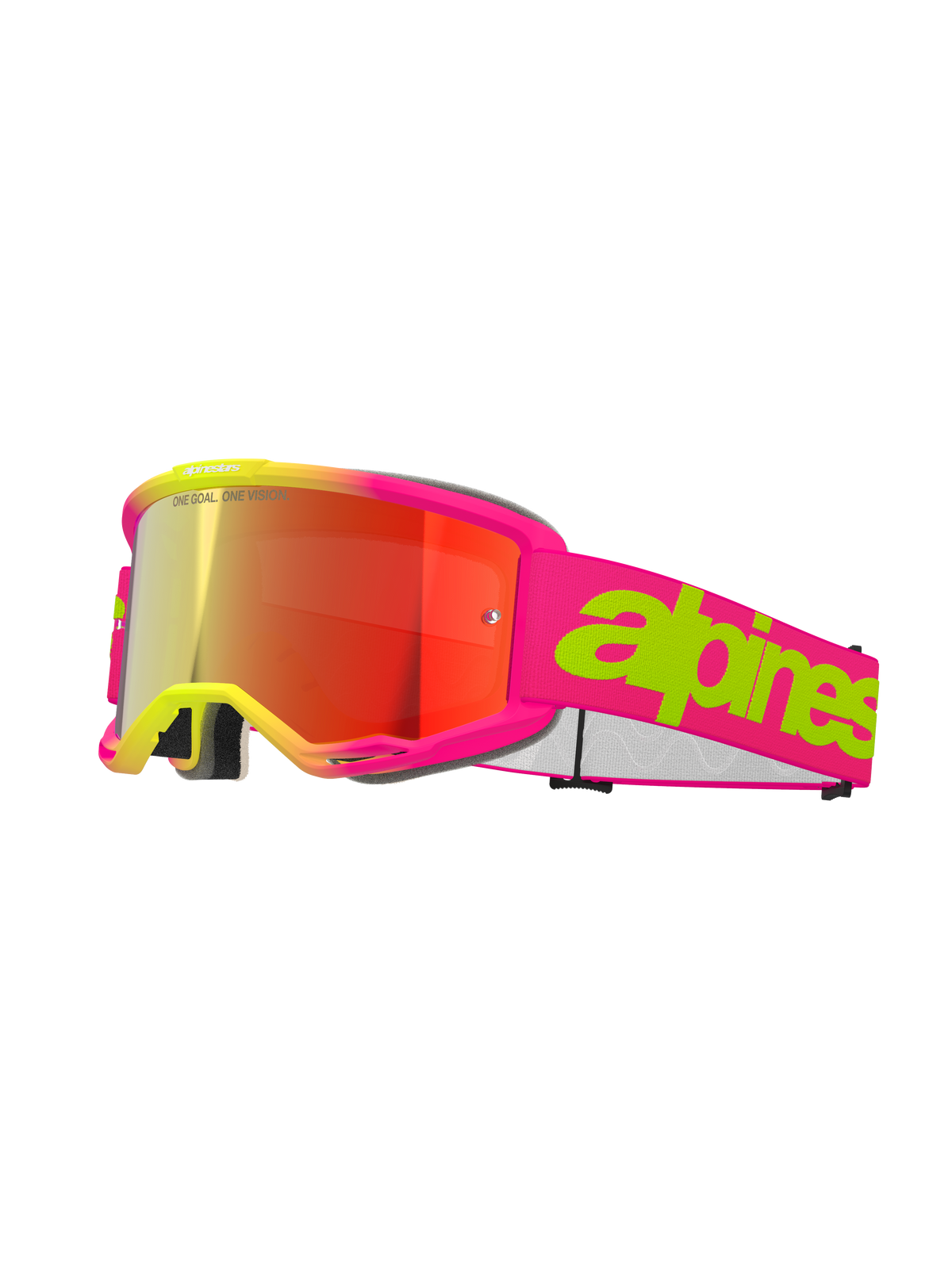 Alpinestars Vision 5 Wordmark Goggles - Pink Fluo/Yellow