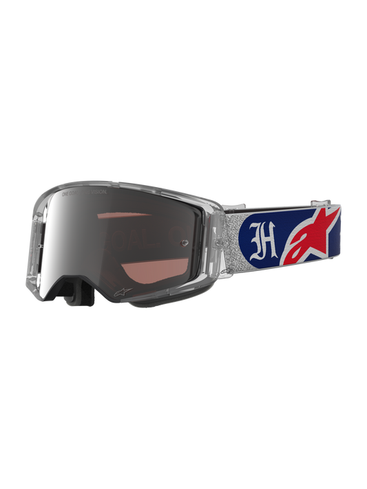 Alpinestars Limited Edition Deegan MXON 2025 Supertech Vision Goggles - Red/Blue/Mirror Silver/Cooper