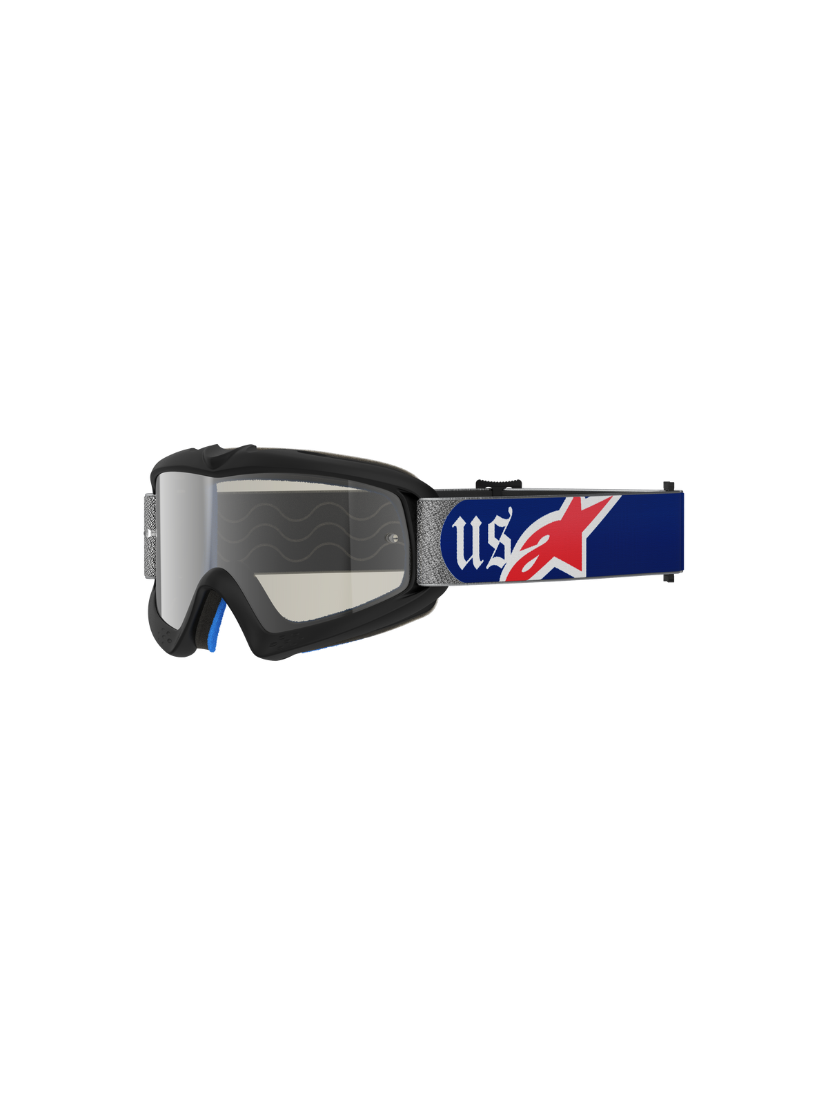 Alpinestars Vision Youth MERICA Goggles - Red/Blue/Mirror Silver