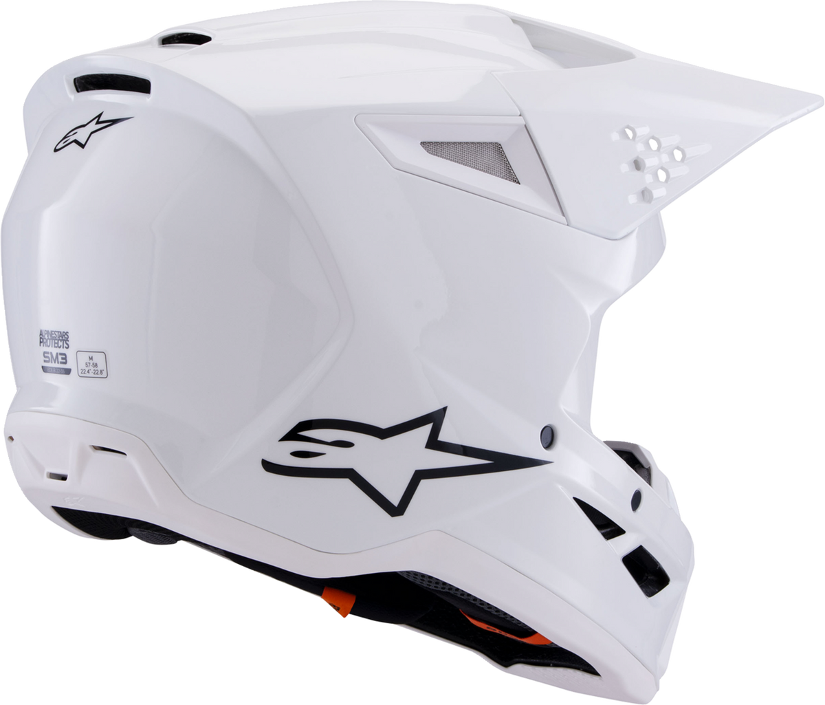 Alpinestars SM3 Helmet Gloss White