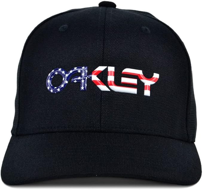 Oakley B1B Metallic Destination Hat - Black/American Flag