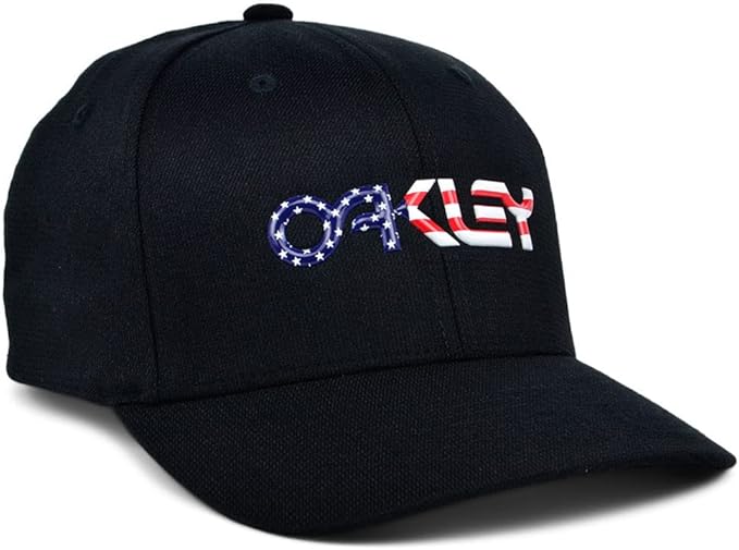 Oakley B1B Metallic Destination Hat - Black/American Flag