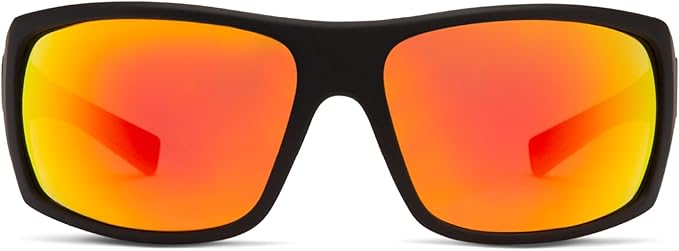 VonZipper Unisex Suplex Sunglasses Black Satin/Lunar Chrome