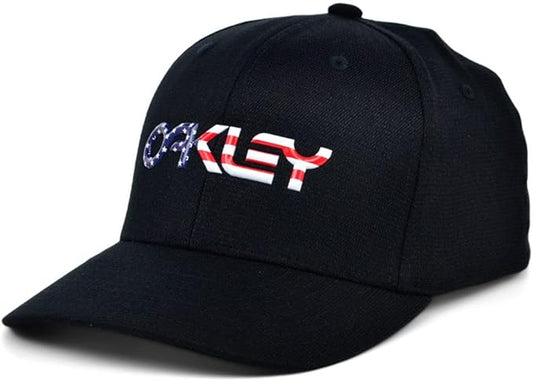 Oakley B1B Metallic Destination Hat - Black/American Flag