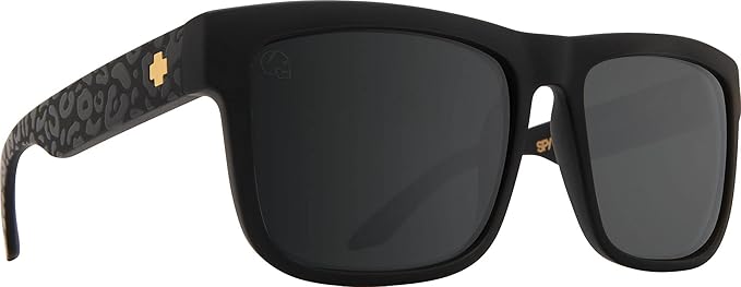 Spy Discord Sunglasses - Matte Black Leopard/HD Plus Gray Green/Silver Light Spectra Mirror