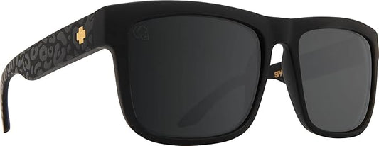 Spy Discord Sunglasses - Matte Black Leopard/HD Plus Gray Green/Silver Light Spectra Mirror