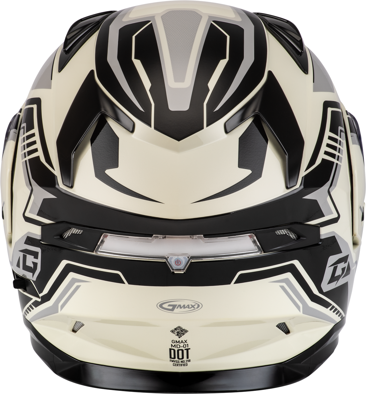 GMAX MD-01S Transistor Snow Helmet White/Grey/Black