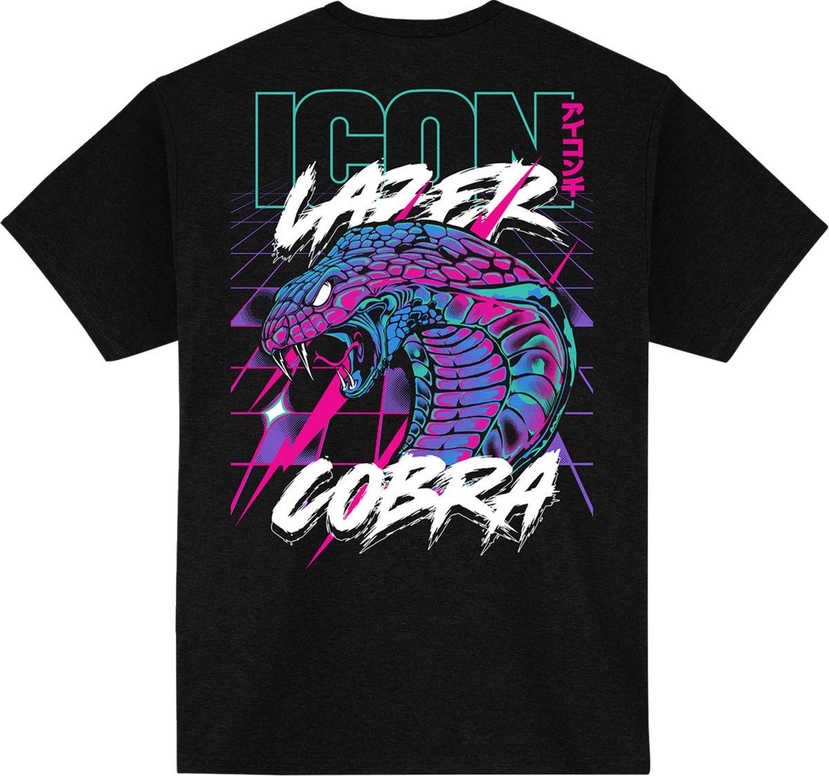 Icon Lazer Cobra T-Shirt - Black