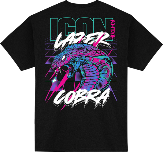Icon Lazer Cobra T-Shirt - Black