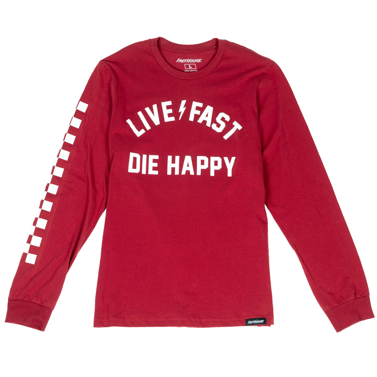 Fasthouse Die Happy Tee - Cardinal