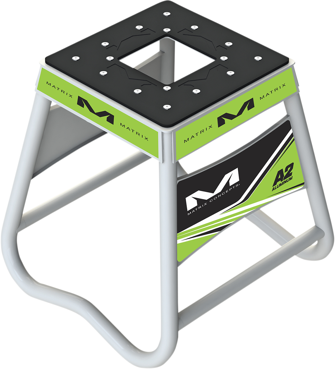 Matrix A2 Stand - Aluminum - Green/White