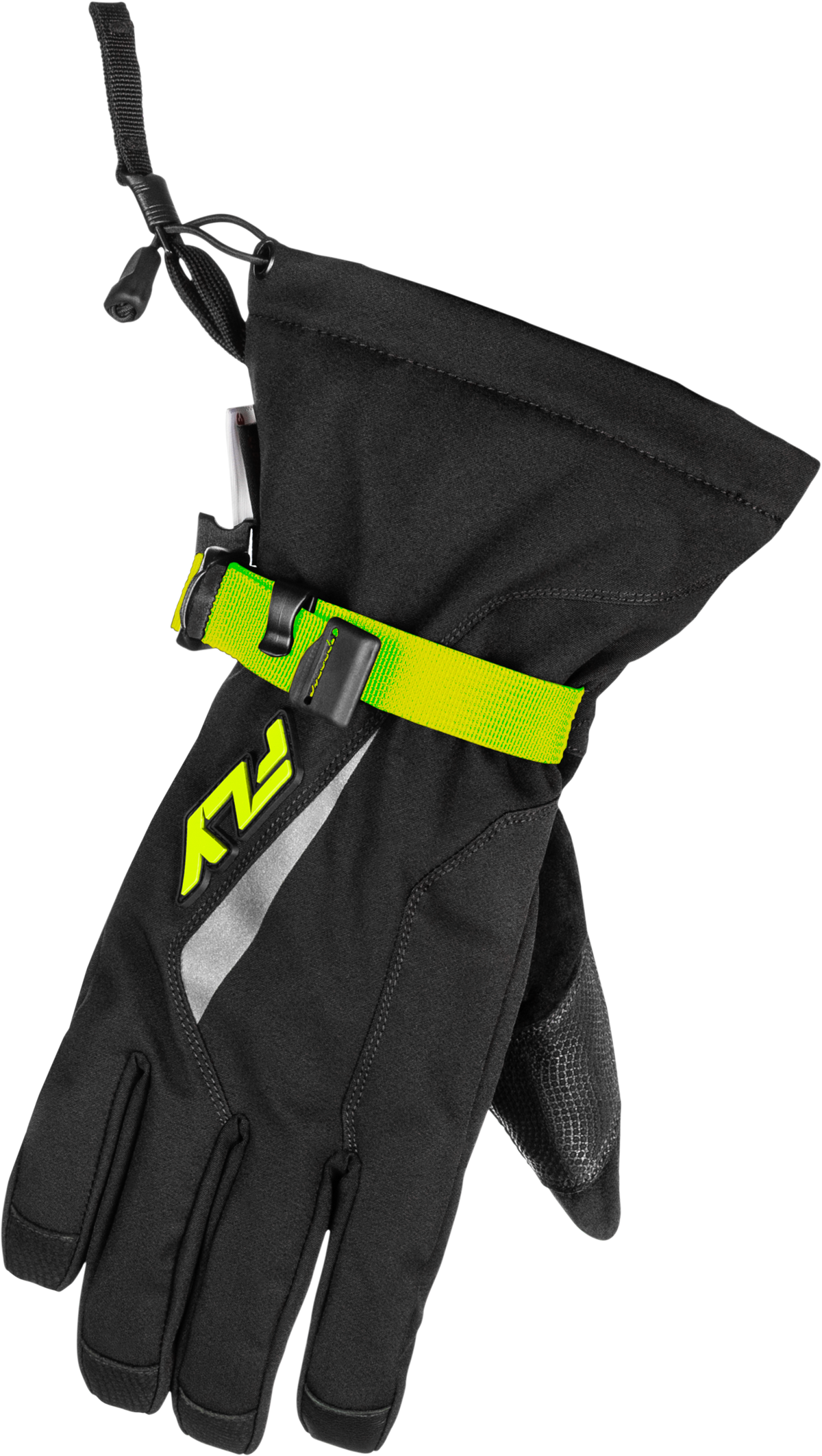 Fly Racing Title Gauntlet Gloves - Black/Hi-Vis