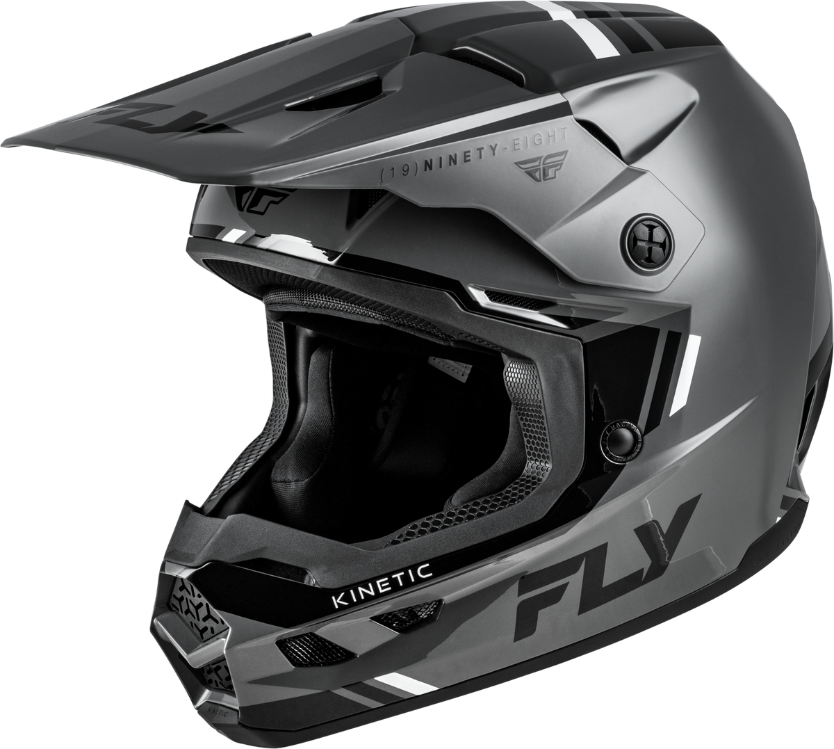 Fly Racing Kinetic Verdict Helmet - Grey/Black/White