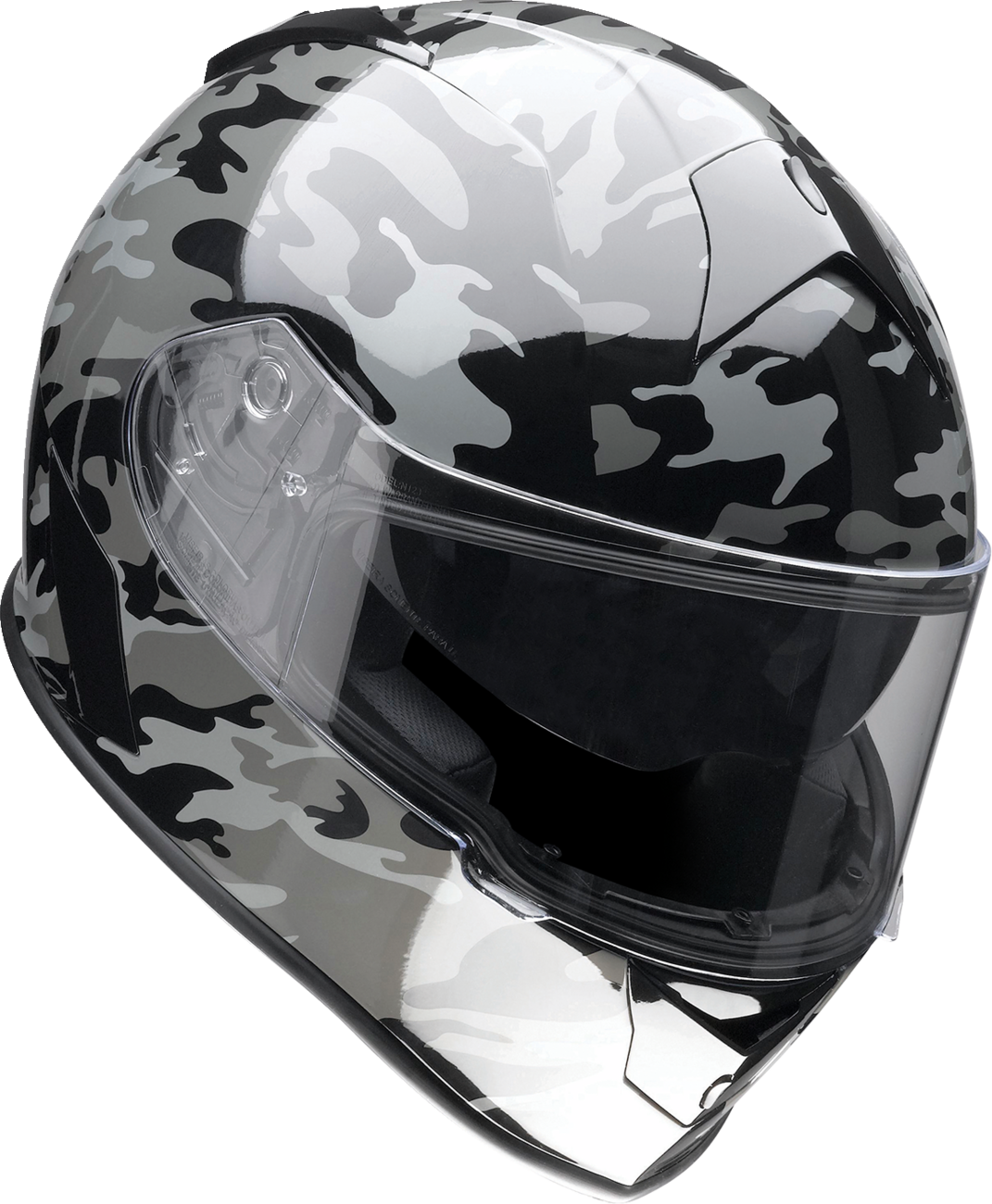 Z1R Warrant Camo Helmet - Black/Gray