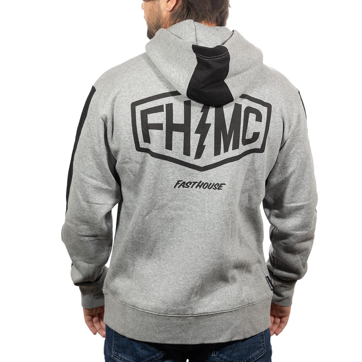 Fasthouse Rapid Hooded Zip Up - Heather Grey