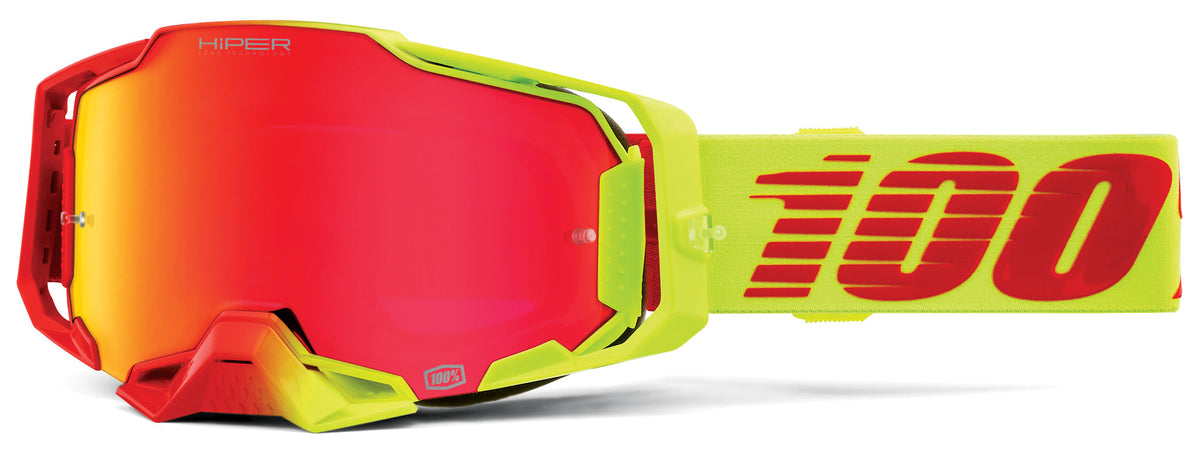 100% Armega Goggles CLOSEOUT Solaris / HiPER Red Mirror Lens