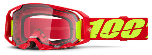 100% Armatic Goggles Red / Clear Lens