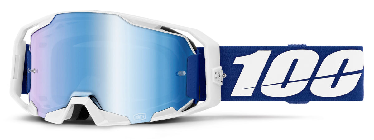 100% Armatic Goggles Blue / Blue Mirrored Lens