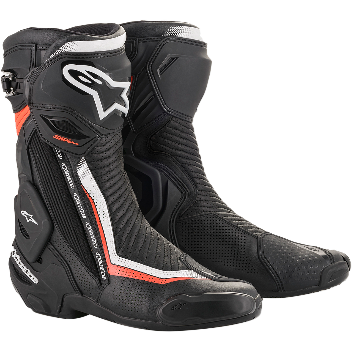 Alpinestars SMX Plus V2 Vented Boots - Black/White/Red