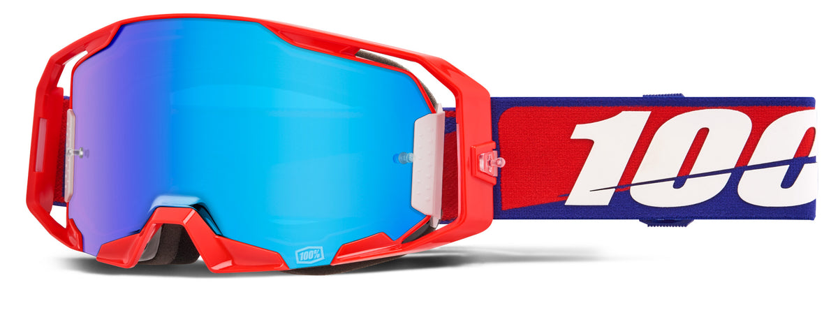 100% ARmatic Goggles CLOSEOUT Best / Blue Mirror Lens