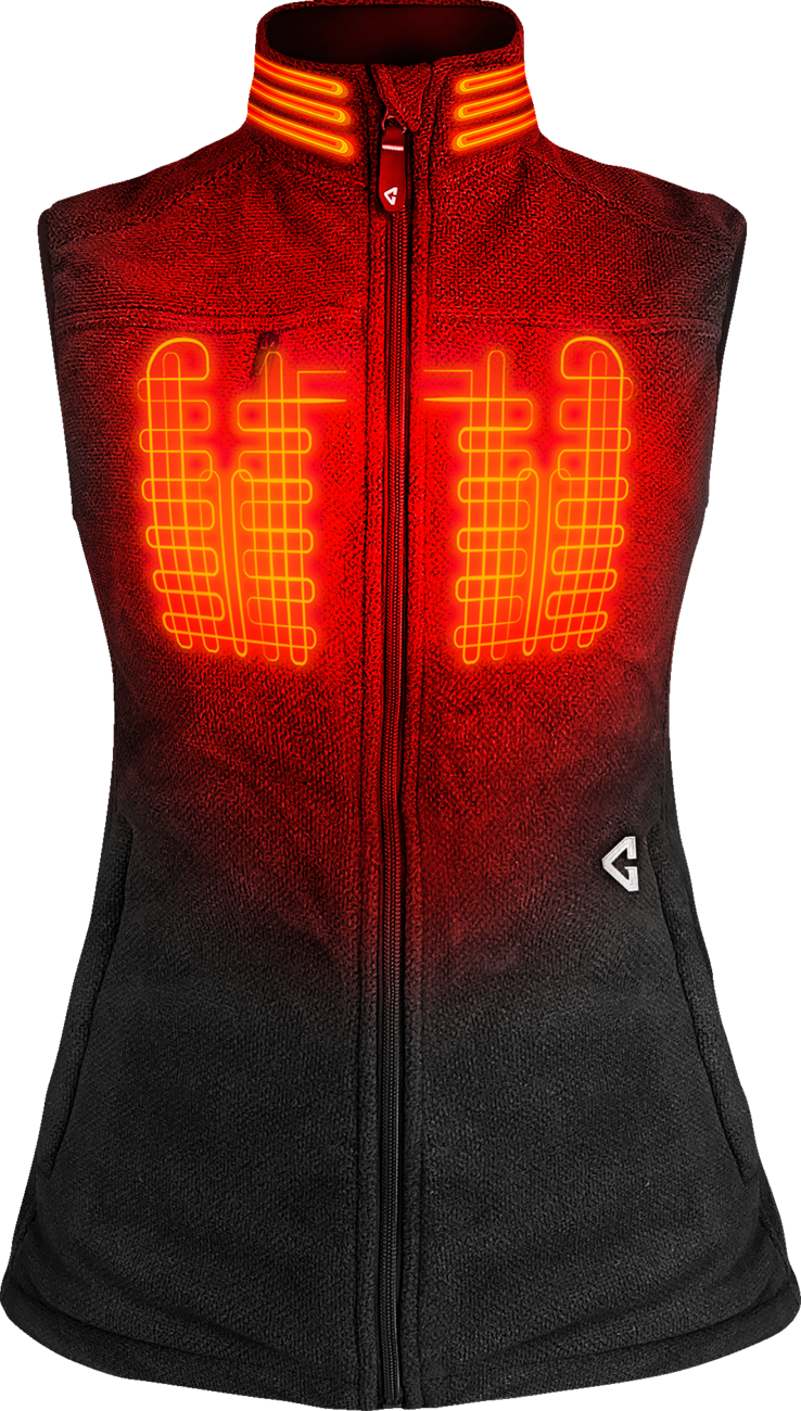 Womens 7V Thermite Heated Fleece Vest 2.0 - Black