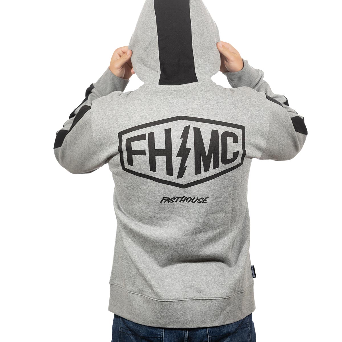 Fasthouse Rapid Hooded Zip Up - Heather Grey