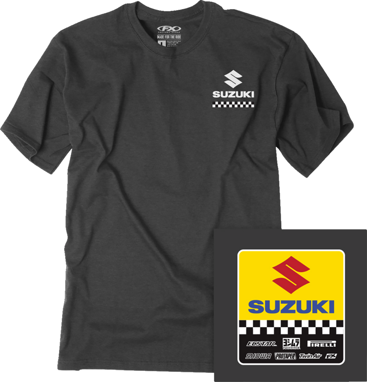 Facotry Effex Suzuki Starting Line T-Shirt - Heather Charcoal