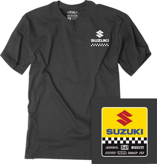 Facotry Effex Suzuki Starting Line T-Shirt - Heather Charcoal
