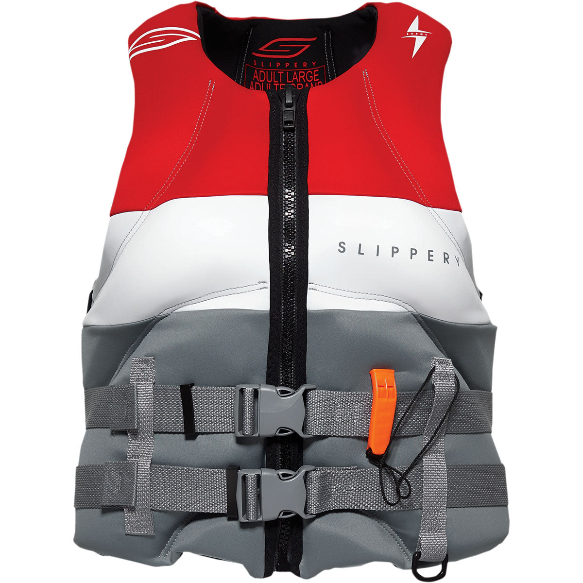 Slippery Surge Neo Vest - Charcoal/Red