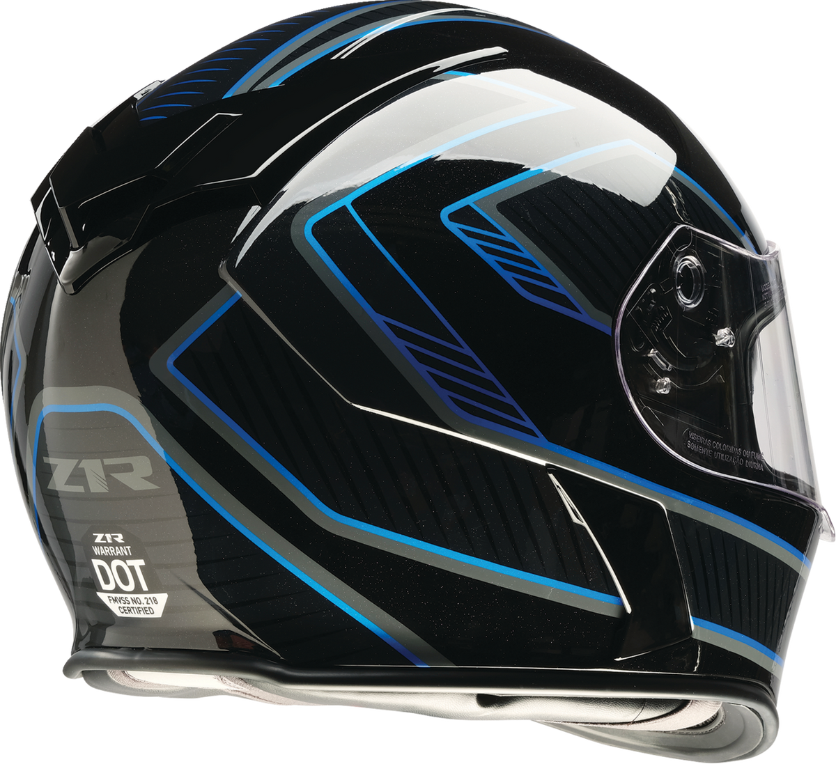 Z1R Warrant Amplify Helmet - Black/Blue