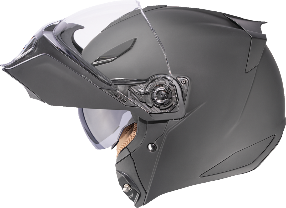 Icon Threshold Modular Helmet - Matte Black