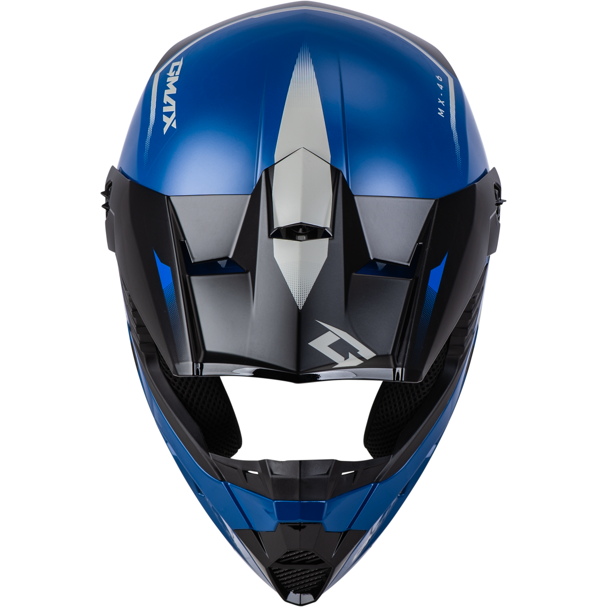 GMAX Youth MX-46 Compound Helmet Blue/Black/Grey