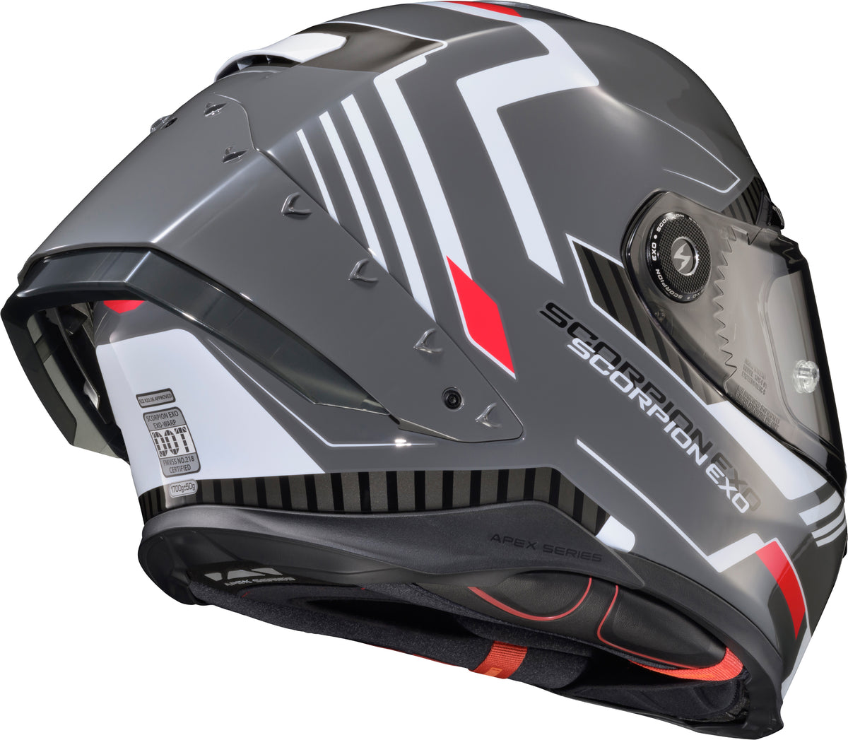 Scorpion EXO-Warp Atarax Helmet - Grey/White