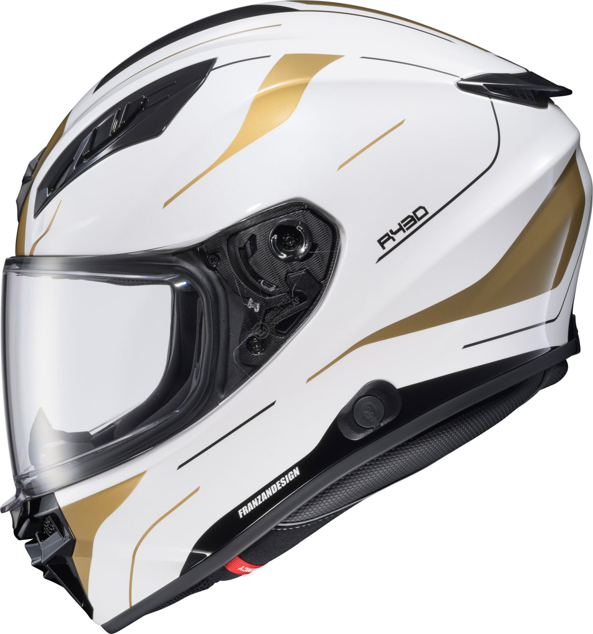 Scorpion EXO-R430 Cutlass Helmet - White/Gold
