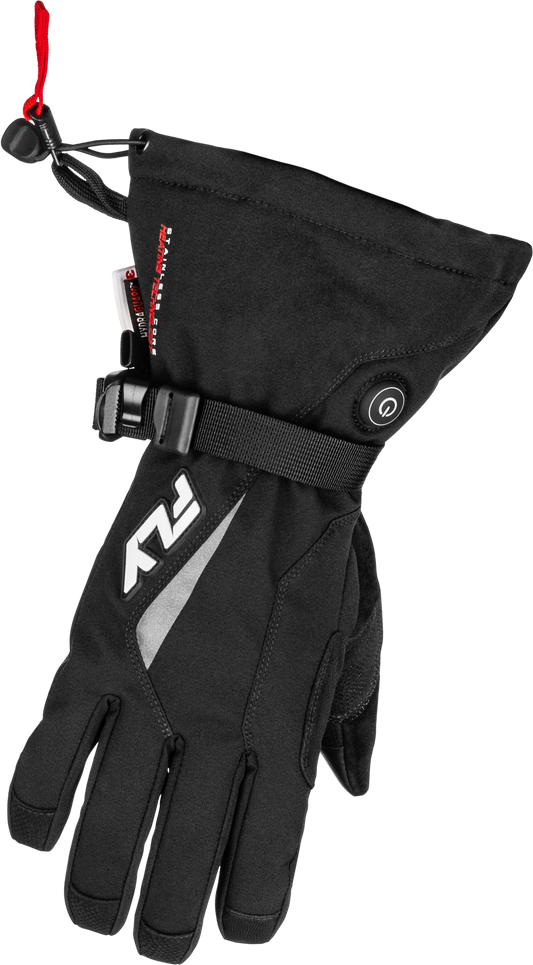 Fly Racing Title Heated Gauntlet Gloves - Black