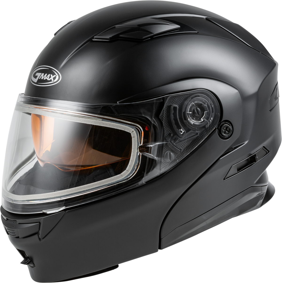 GMAX MD-01S Modular Snow Helmet Solid w/Quick Release Buckle Dual Shield Matte Black