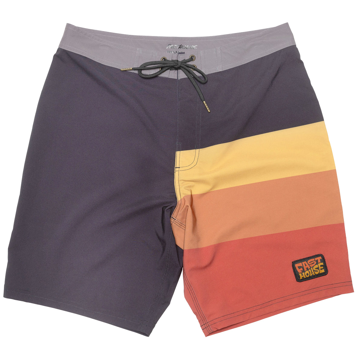 Fasthouse Utopia 19" Boardshort - Black/Vintage Gold