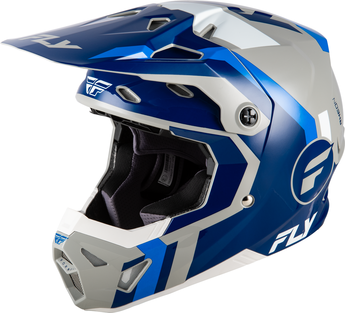 Fly Racing Youth Formula CP Seal Helmet - Navy/Blue/Grey