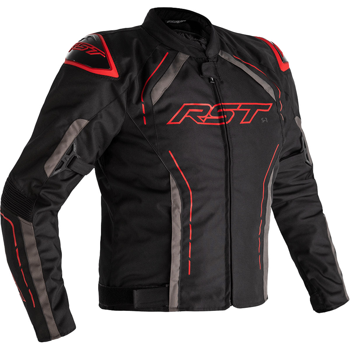 RST S1 CE Textile Jacket CLOSEOUT Black/Grey/Red