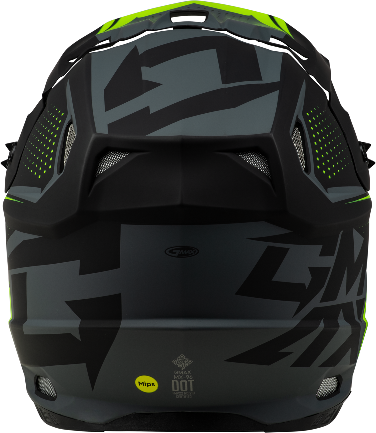GMAX MX-96 502 Helmet Matte Grey/Hi-Vis