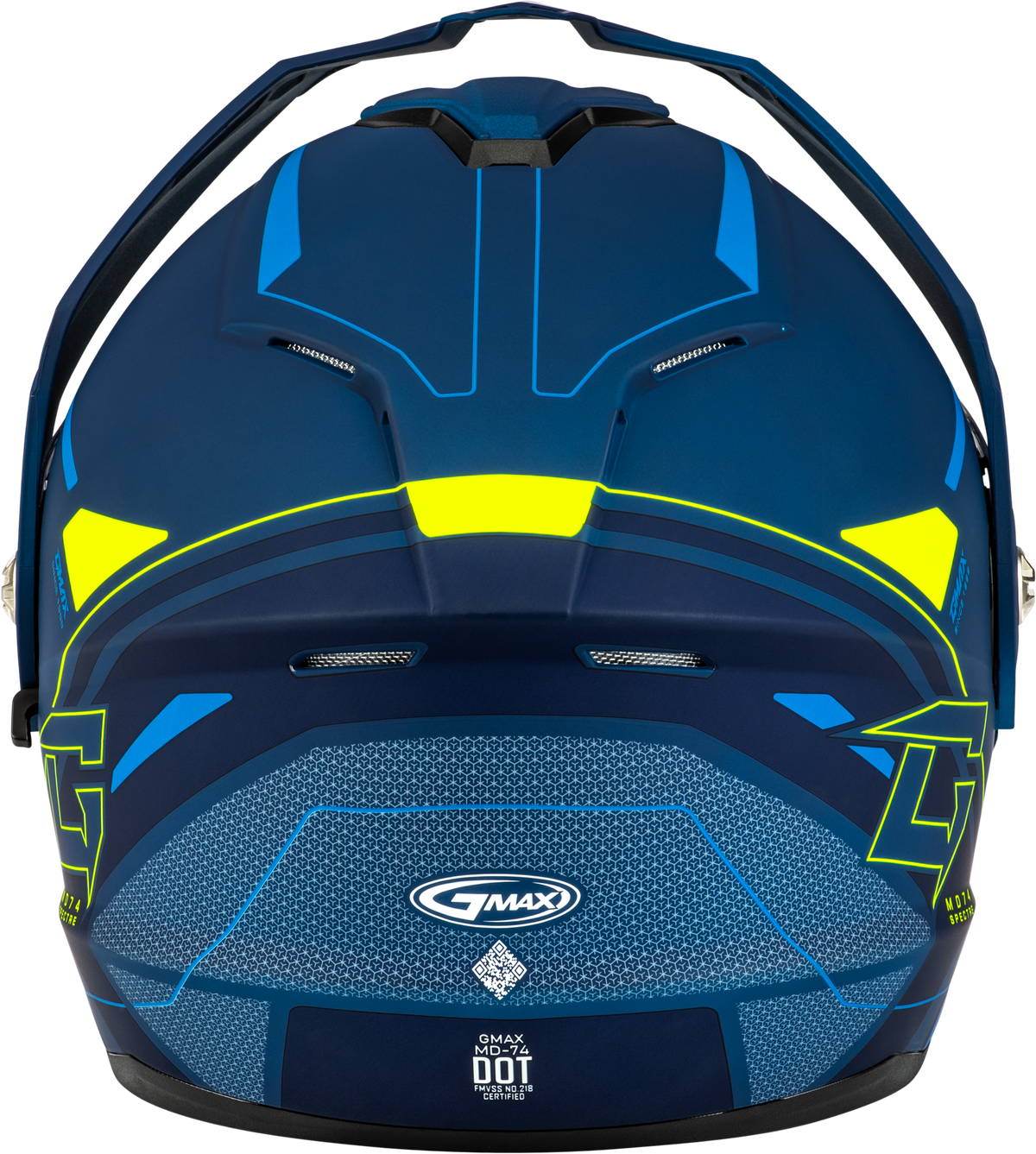 GMAX MD-74S Spectre Modular Helmet w/Electric Shield Matte Blue/Green