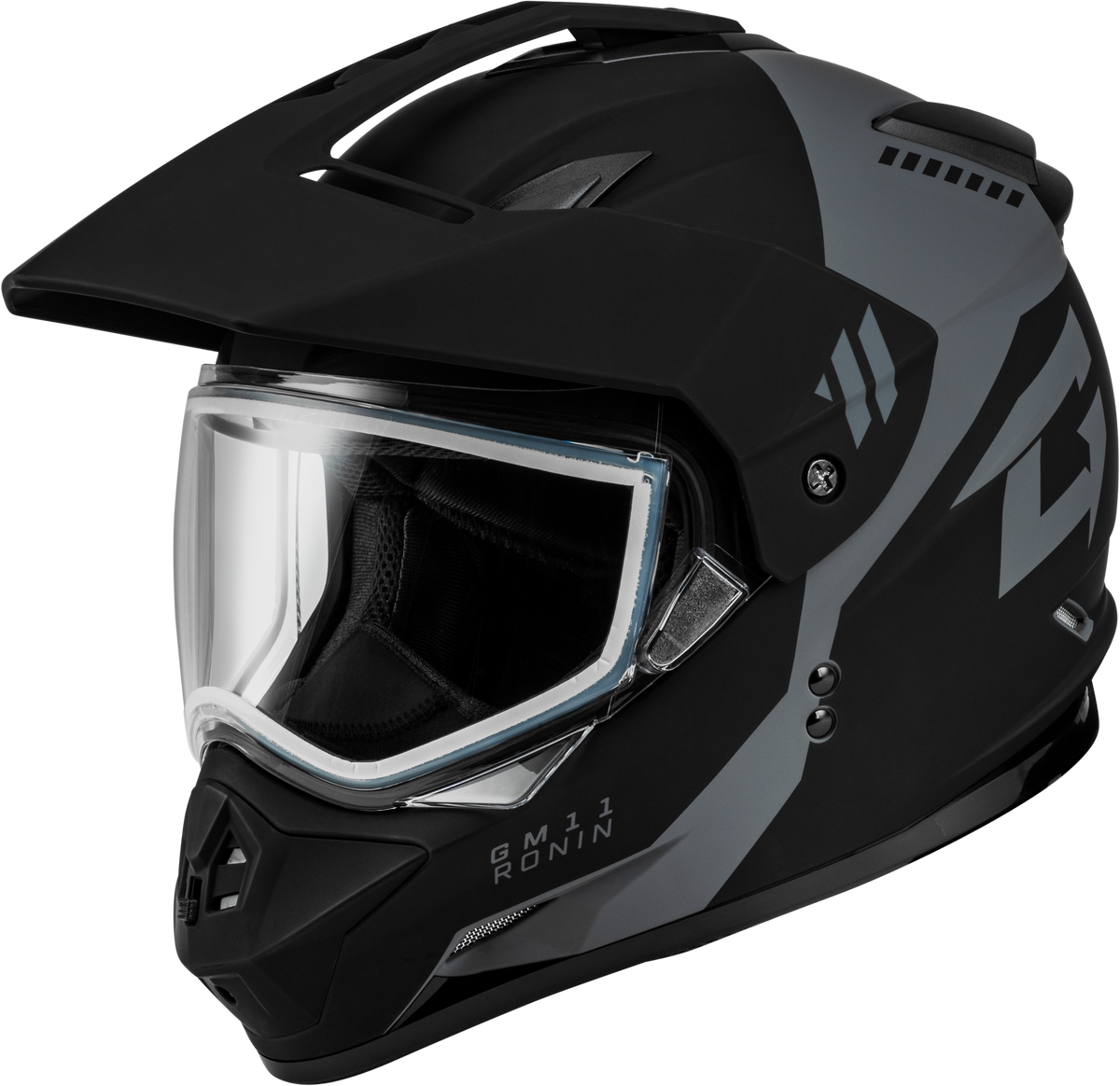 GMAX GM-11 Ronin Helmet Matte Black/Silver