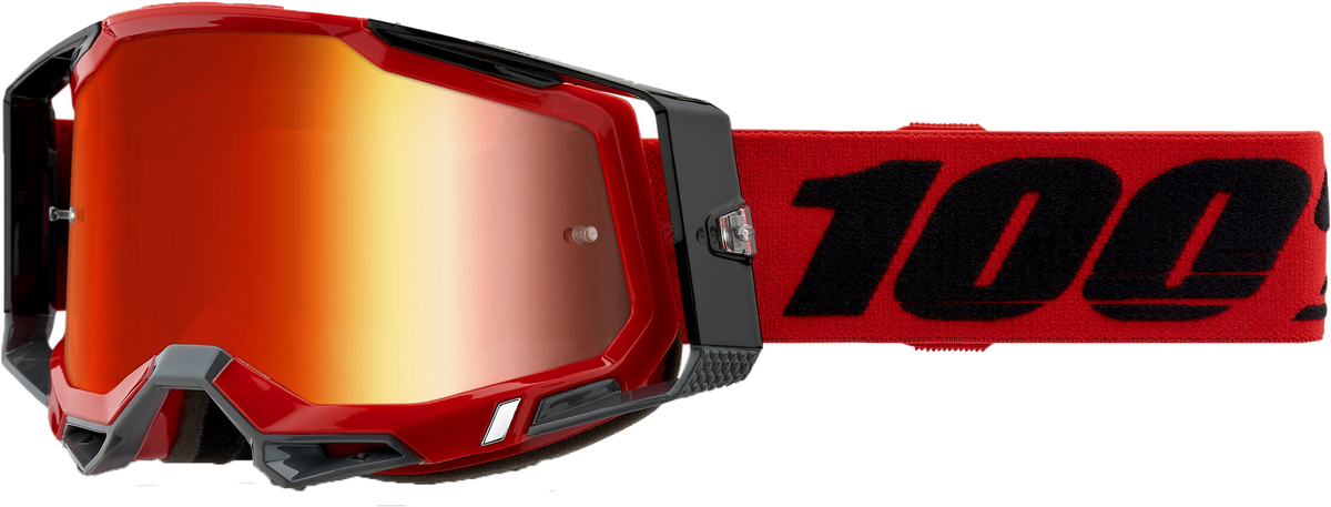 100% Racecraft 2 Goggles Red / Mirror Red Lens
