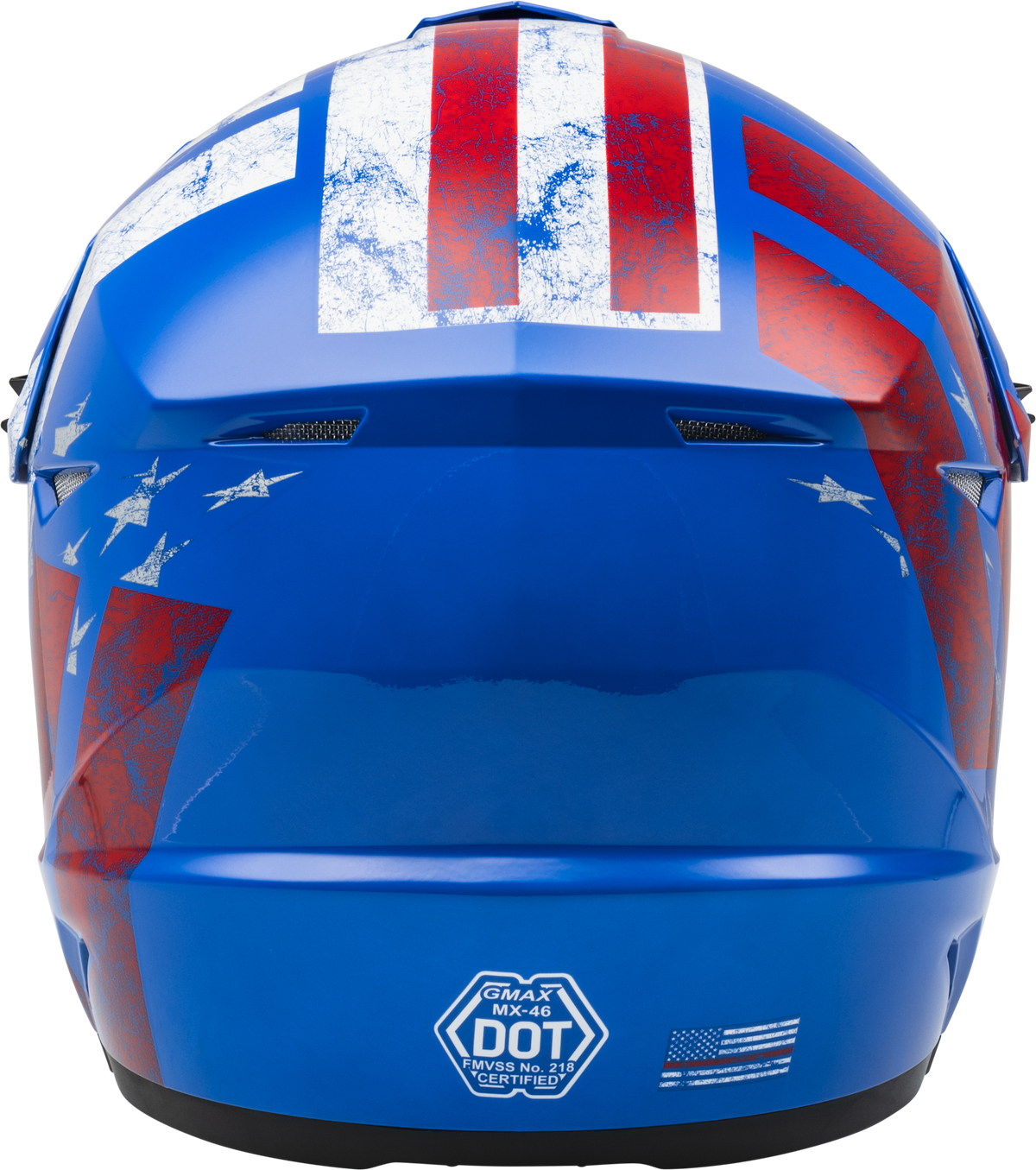 GMAX Youth MX-46Y Patriot Off-Road Helmet Red/White/Blue