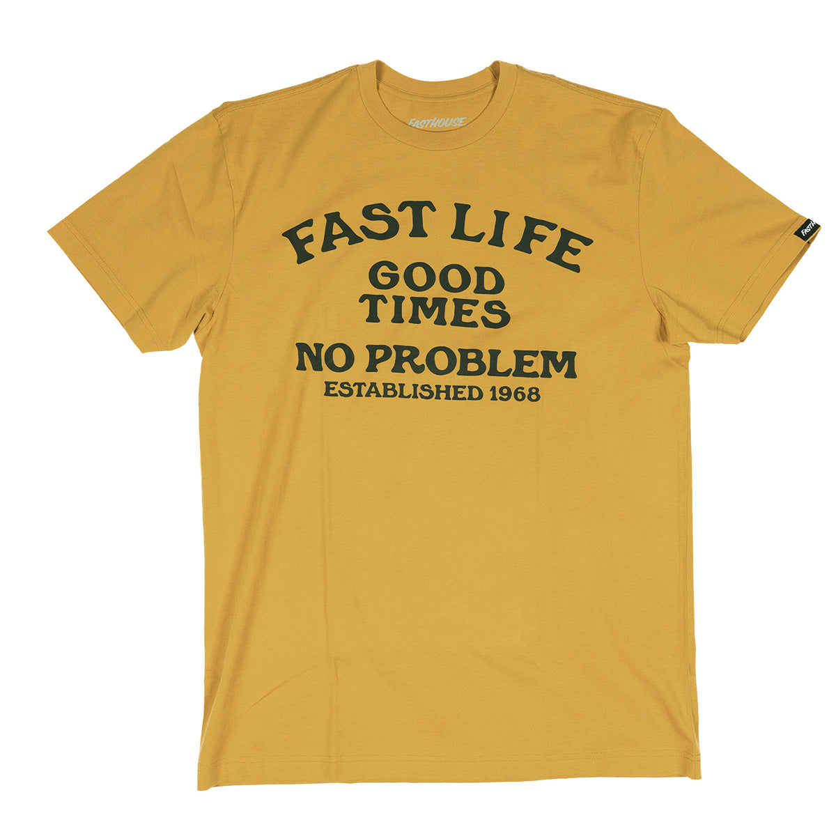 Fasthouse No Problem Tee - Bruce Yellow