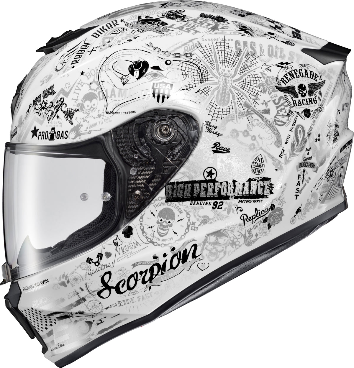Scorpion EXO R330 Shake 2 Helmet - White