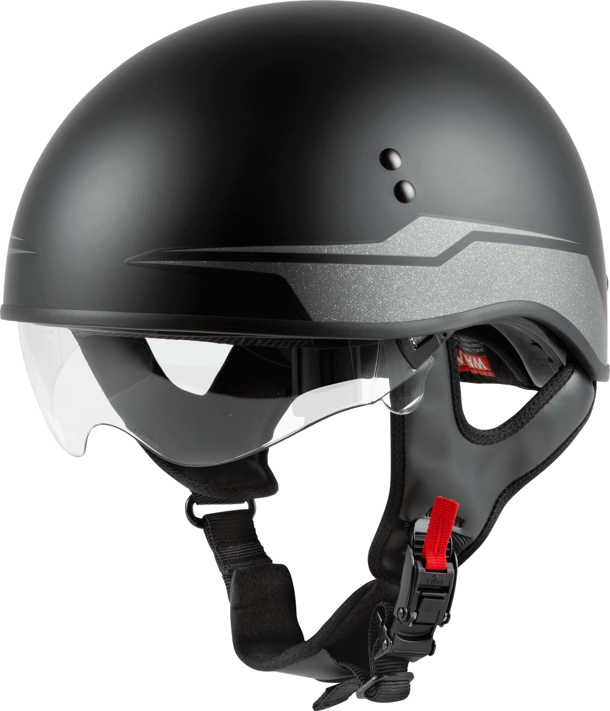 GMAX HH-65 Naked Source Helmet CLOSEOUT Black/Silver