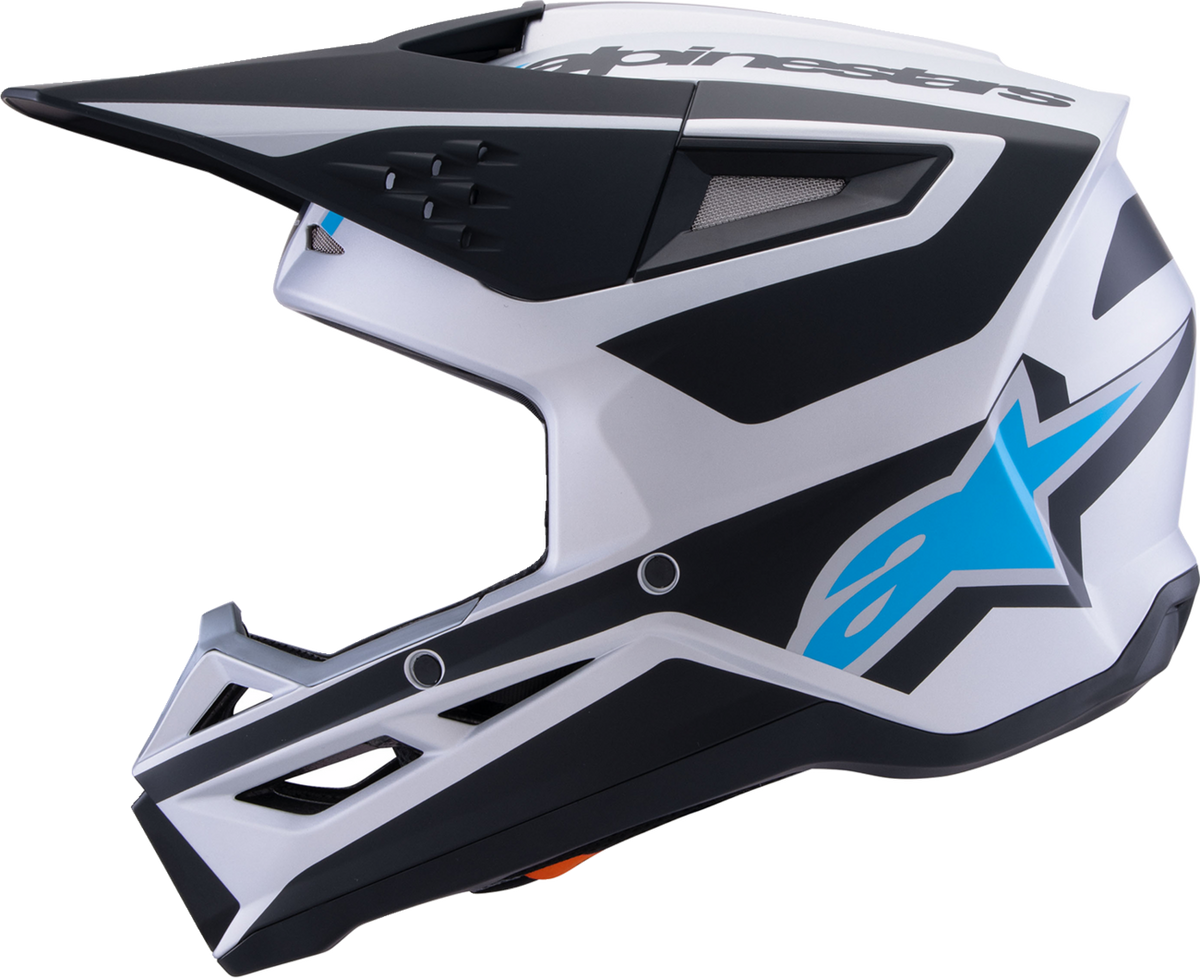 Alpinestars SM3 Heat Helmet Matte Silver/Blue/Black