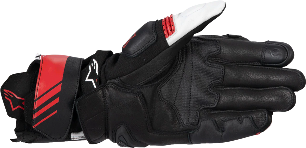 Alpinestars GP Plus R V3 Leather Gloves Black/White/Bright Red